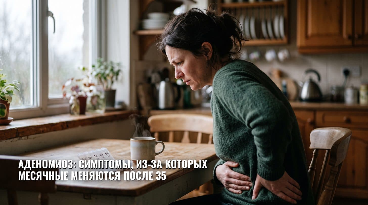 Аденомиоз: симптомы, из-за которых месячные меняются после 35