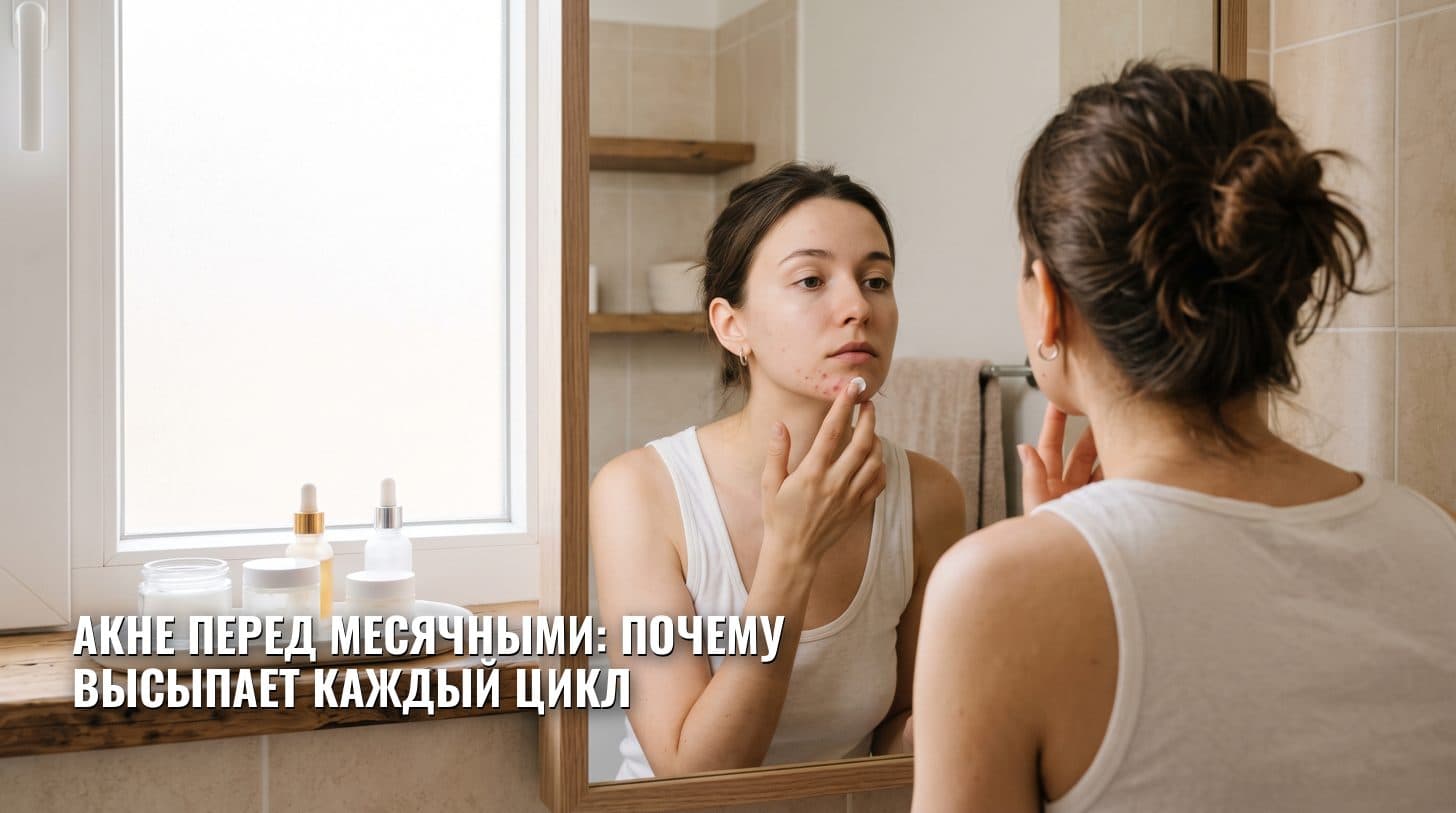Акне перед месячными: почему высыпает каждый цикл
