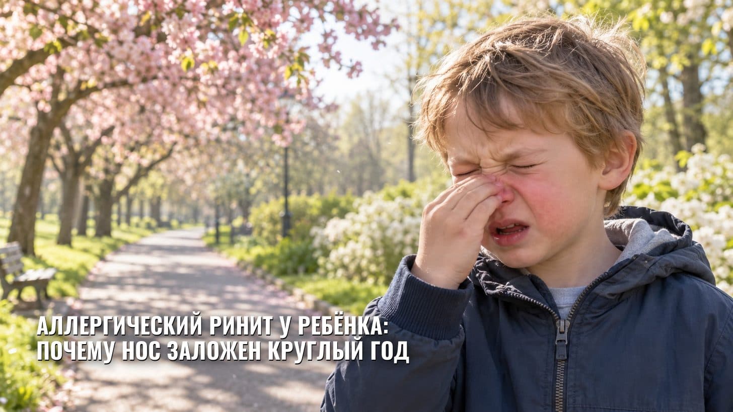Аллергический ринит у ребёнка: почему нос заложен круглый год