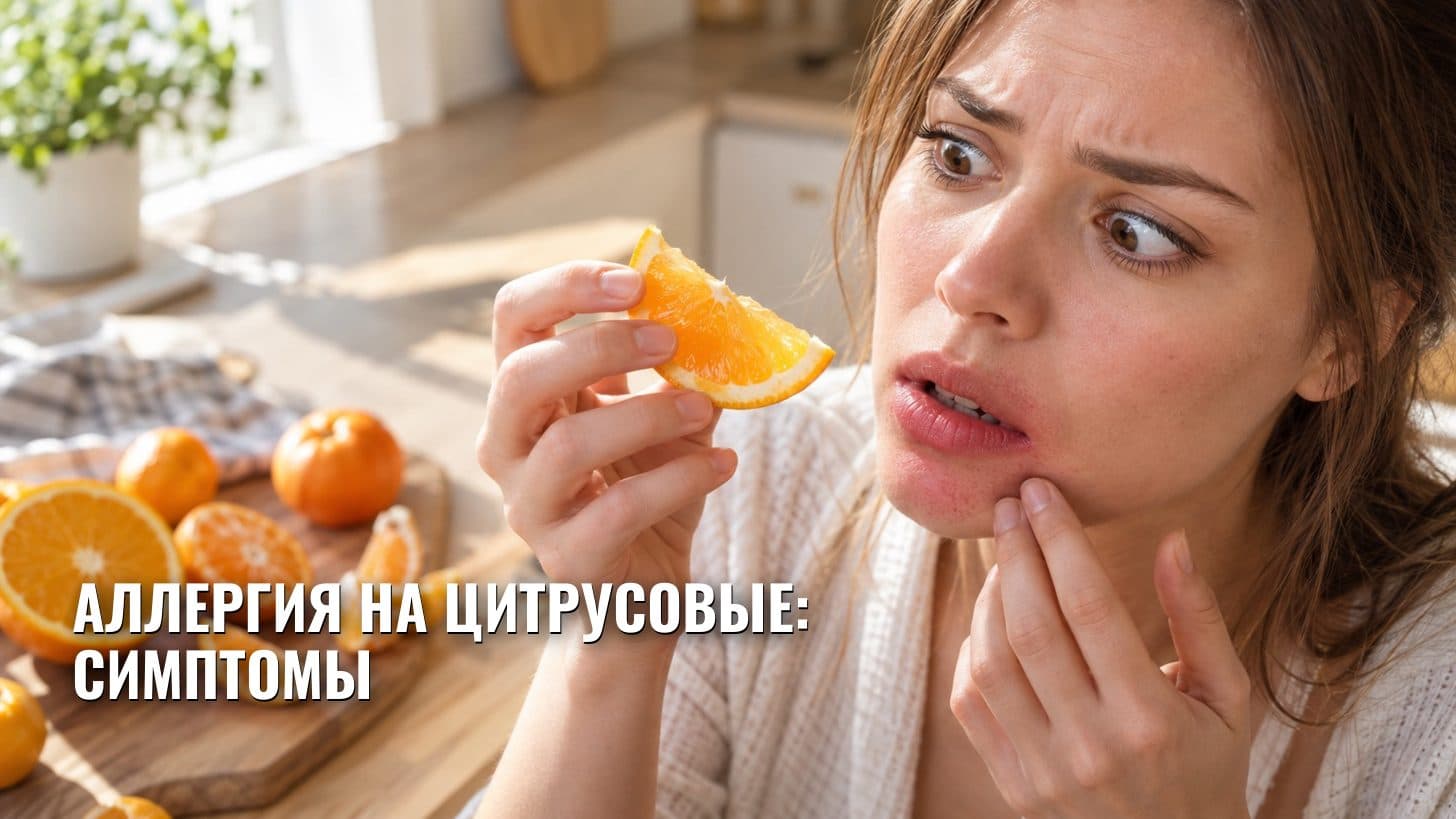 Аллергия на цитрусовые: симптомы