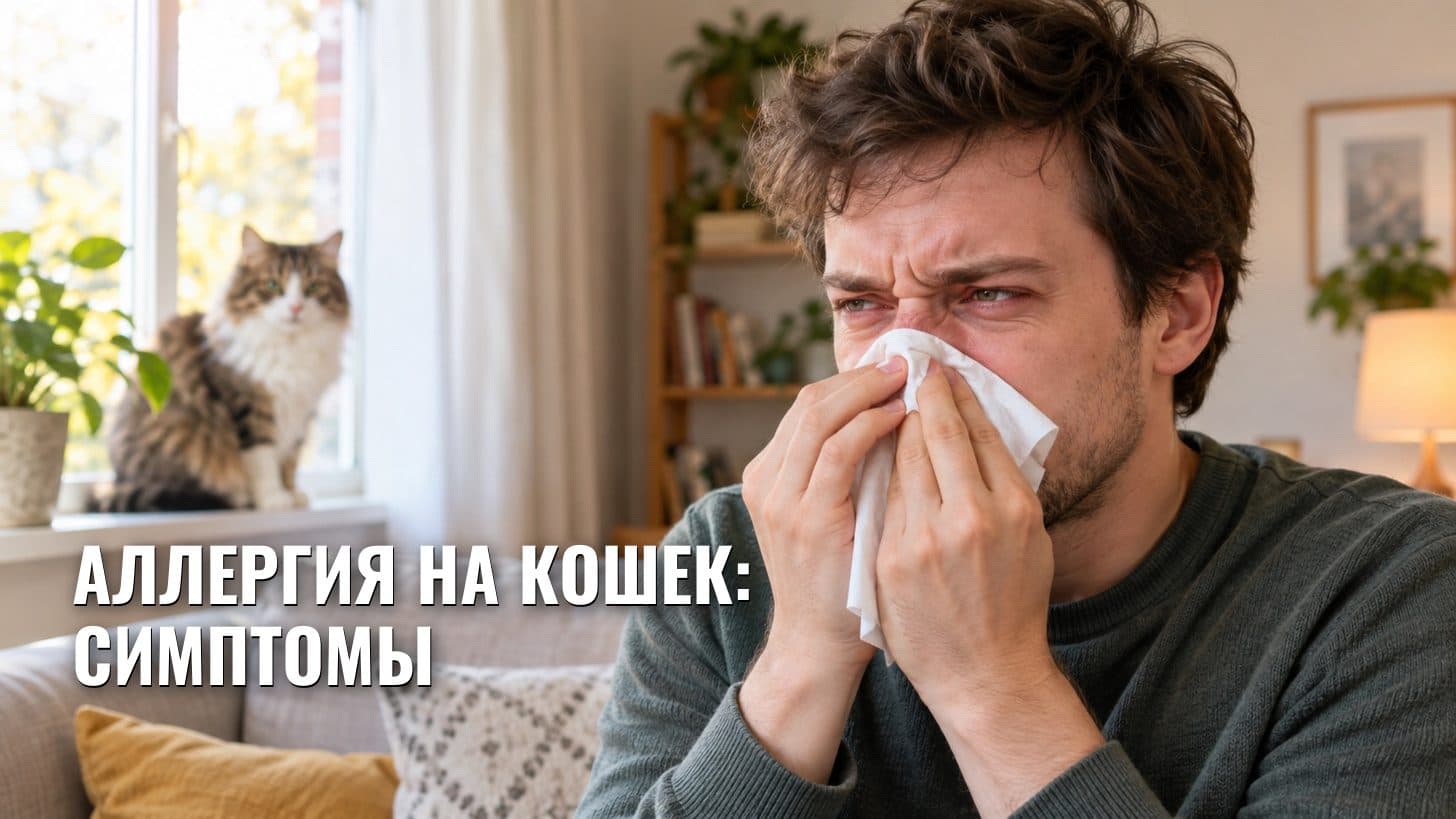 Аллергия на кошек: симптомы