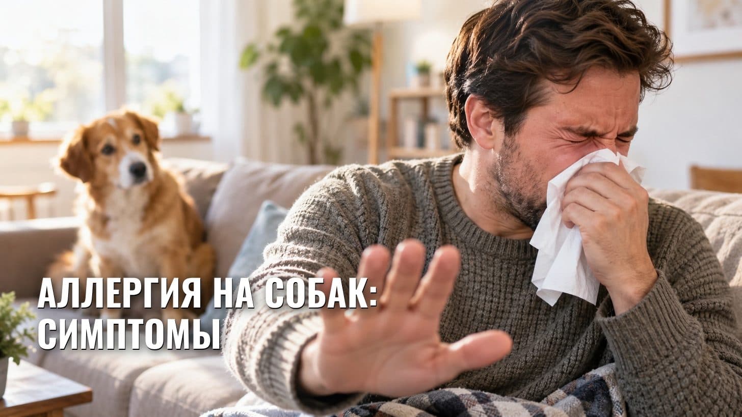 Аллергия на собак: симптомы