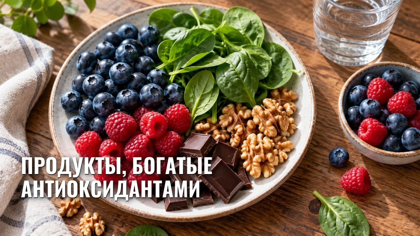 Продукты, богатые антиоксидантами