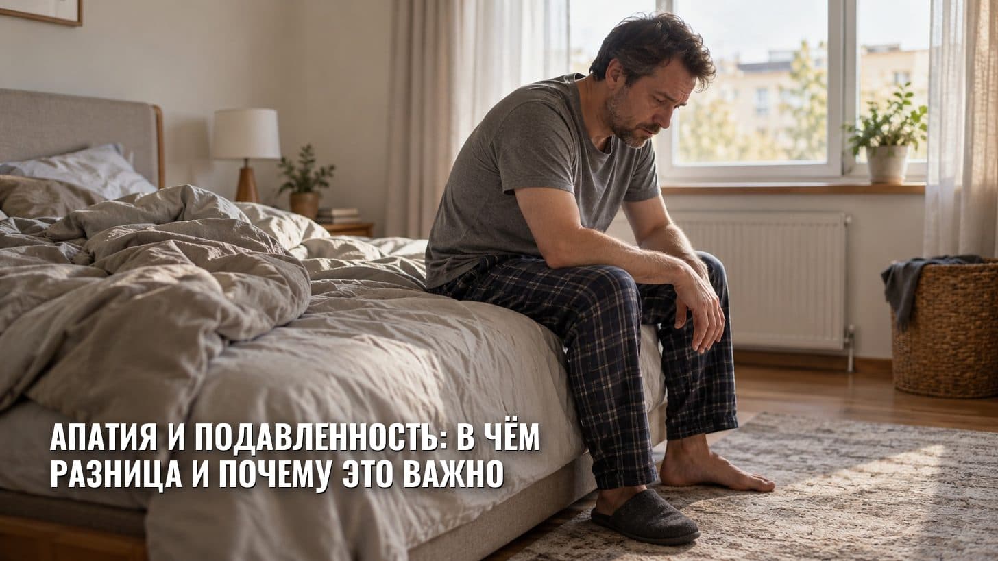 Апатия и подавленность: в чём разница и почему это важно