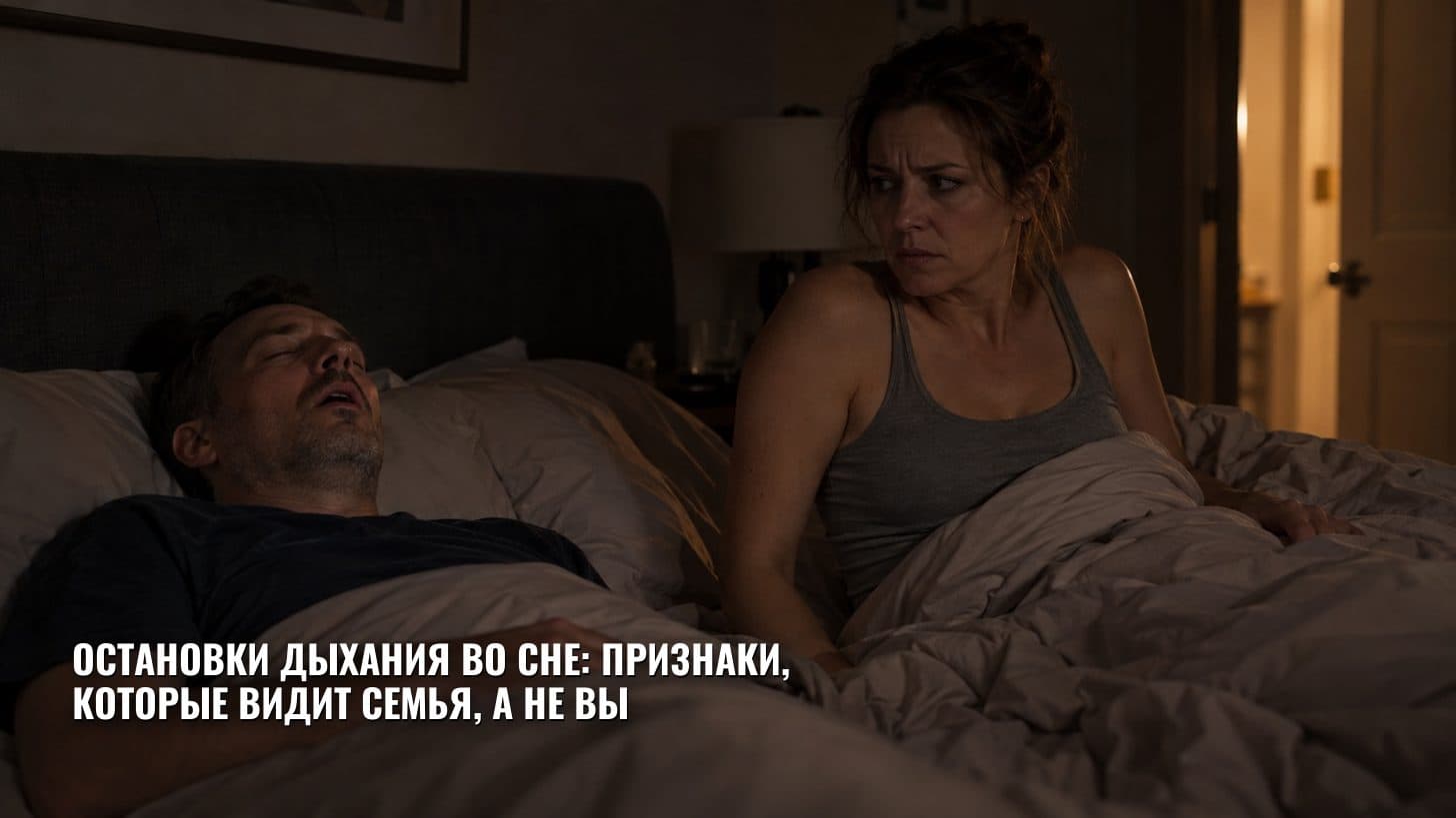Остановки дыхания во сне: признаки, которые видит семья, а не вы