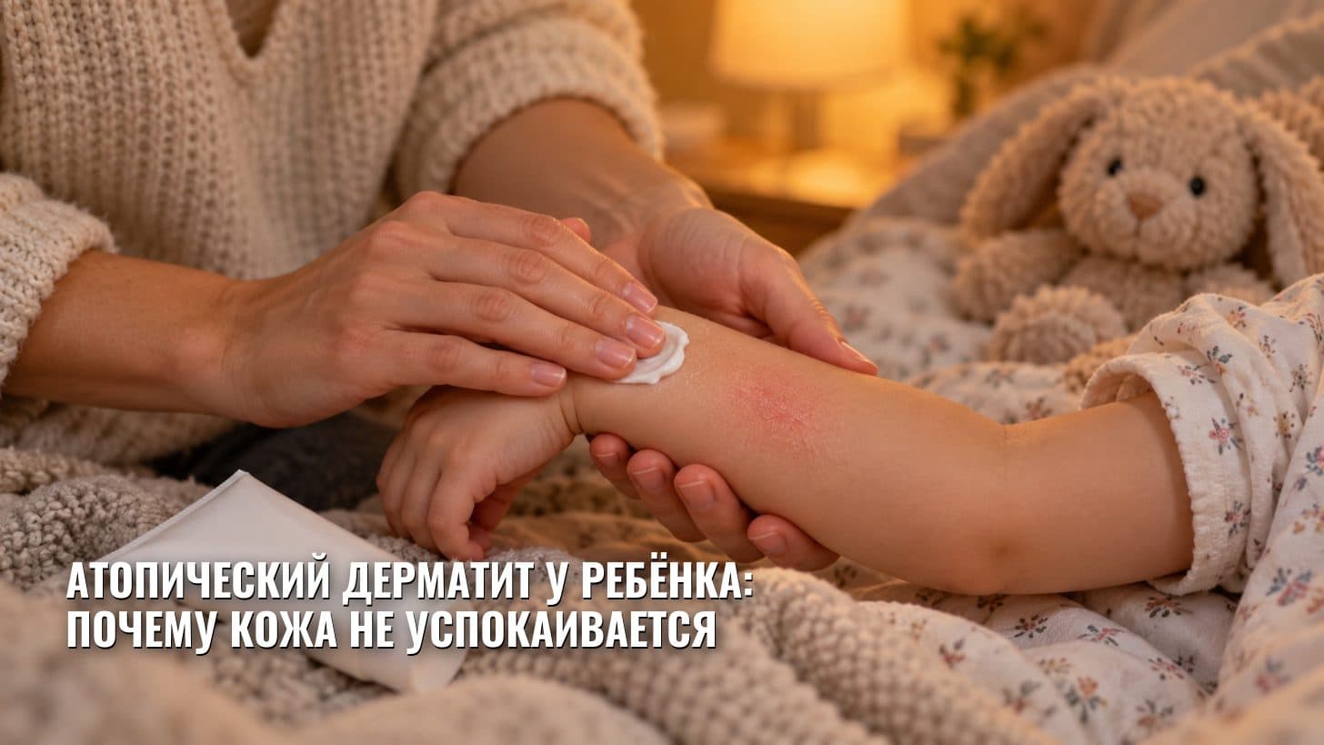 Атопический дерматит у ребёнка: почему кожа не успокаивается