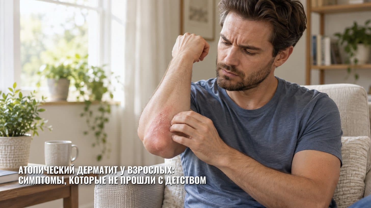 Атопический дерматит у взрослых: симптомы, которые не прошли с детством