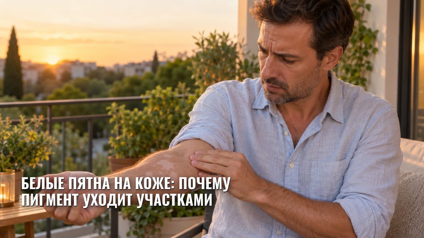 Белые пятна на коже: почему пигмент уходит участками