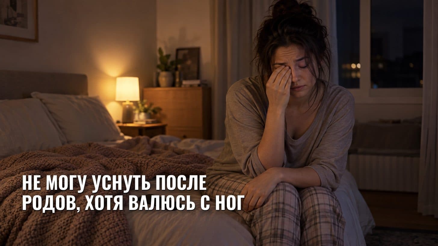 Не могу уснуть после родов, хотя валюсь с ног
