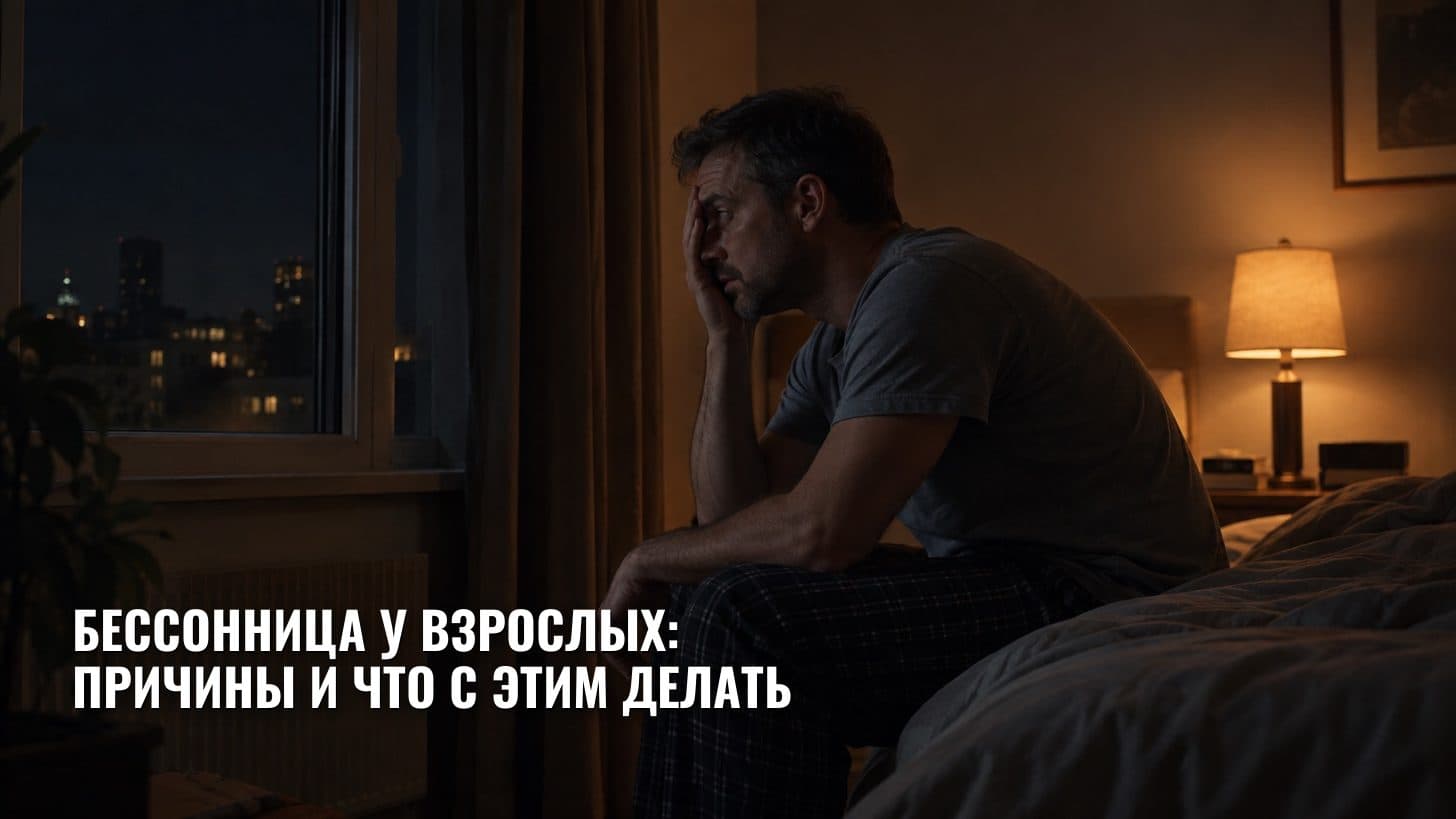 Бессонница у взрослых: причины и что с этим делать