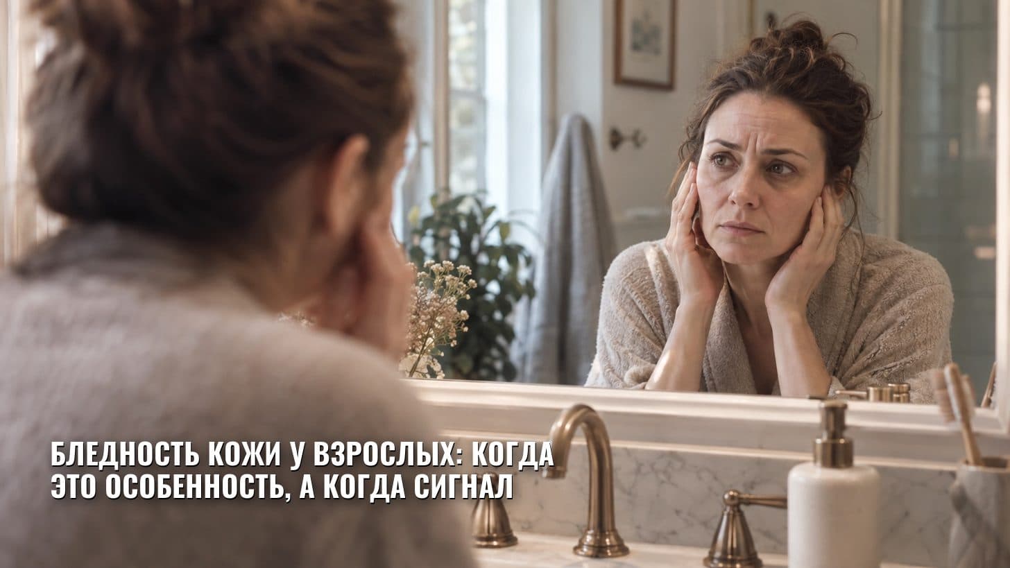 Бледность кожи у взрослых: когда это особенность, а когда сигнал