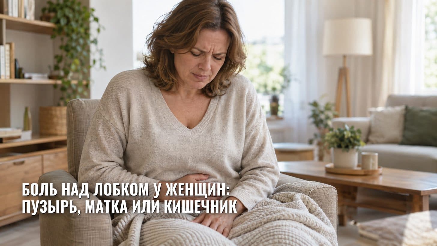 Боль над лобком у женщин: пузырь, матка или кишечник