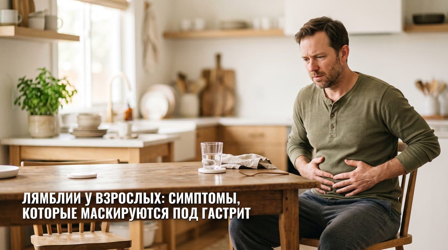 Лямблии у взрослых: симптомы, которые маскируются под гастрит