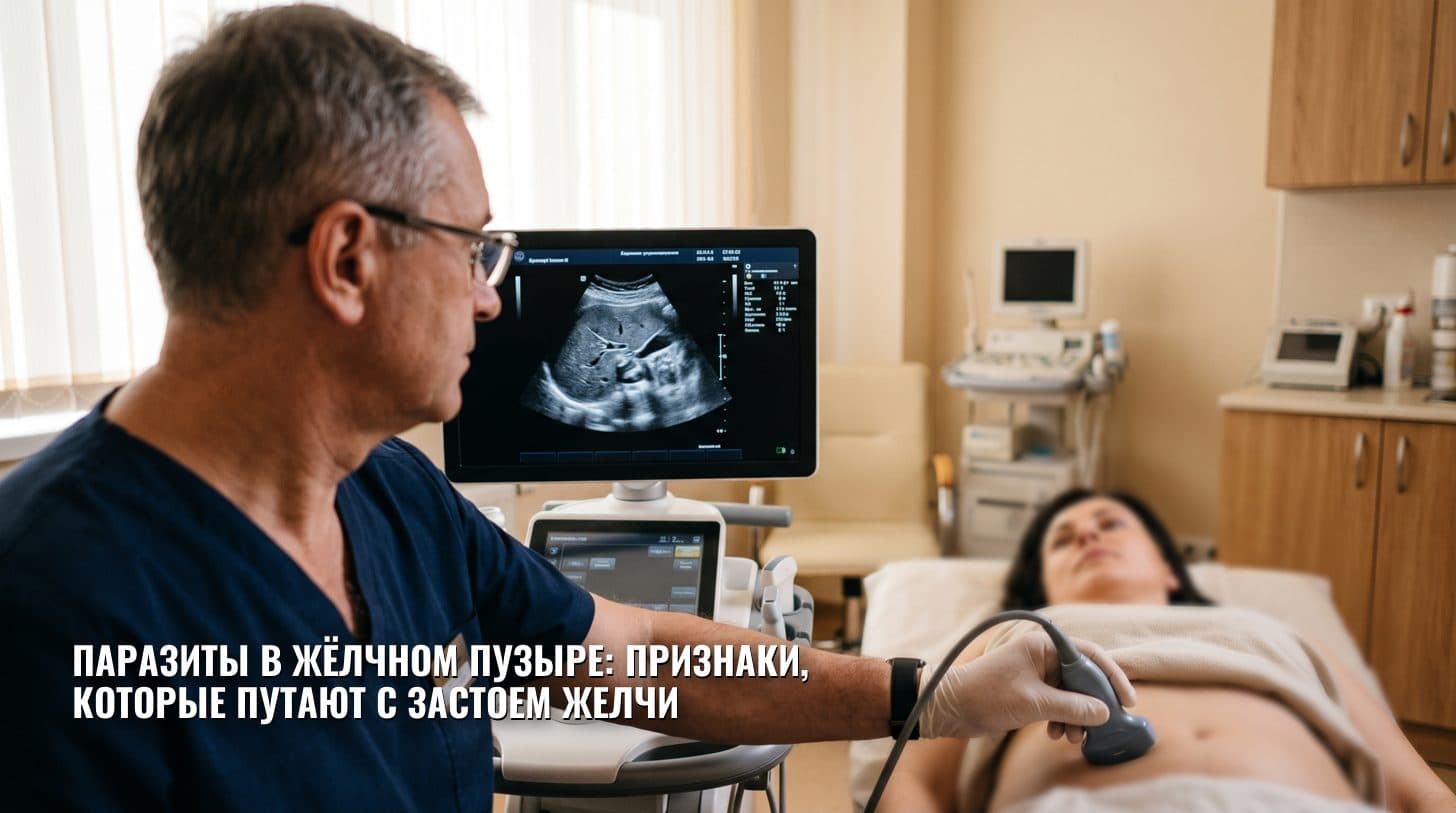Паразиты в жёлчном пузыре: признаки, которые путают с застоем желчи