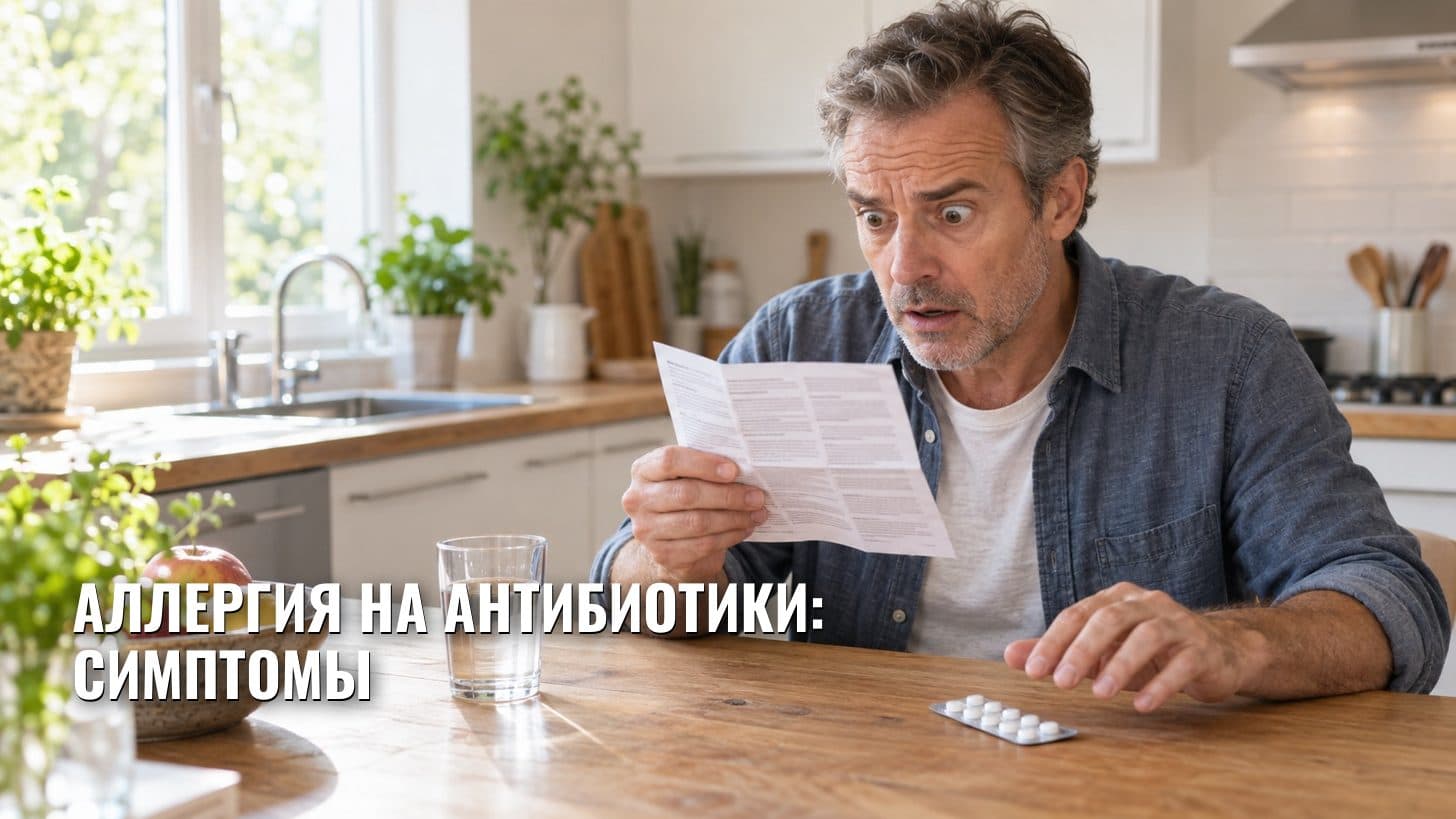 Аллергия на антибиотики: симптомы