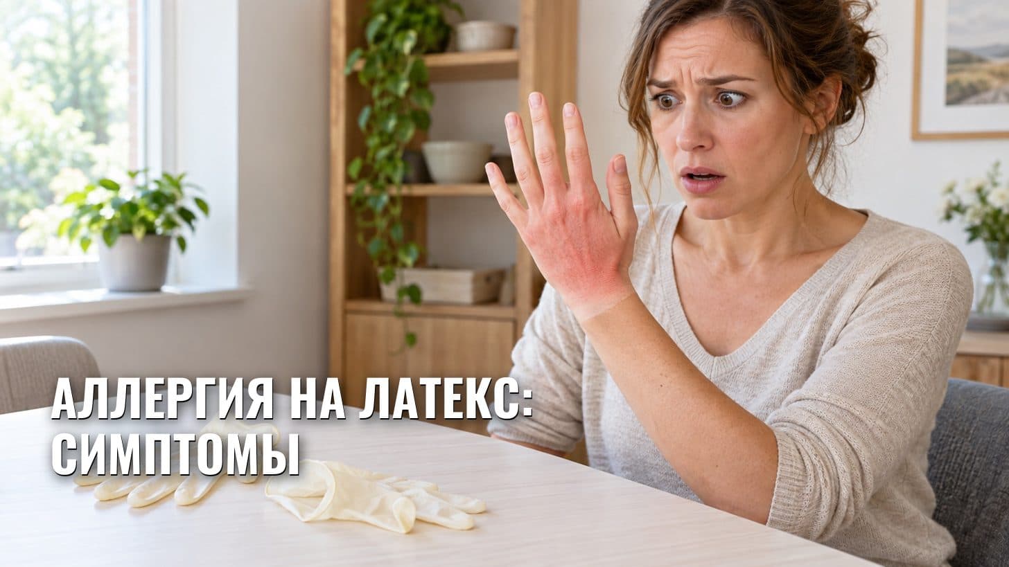 Аллергия на латекс: симптомы