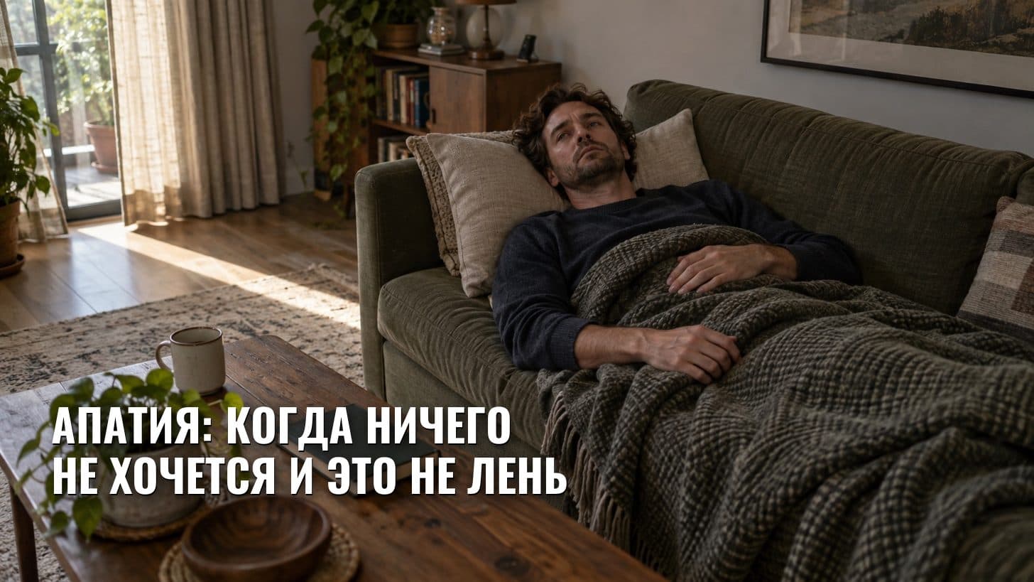 Апатия: когда ничего не хочется и это не лень