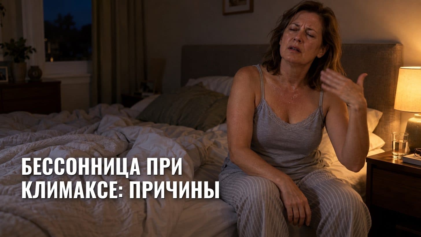 Бессонница при климаксе: причины