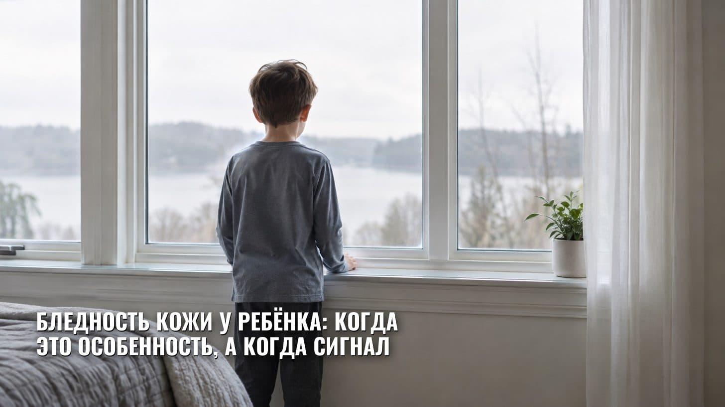 Бледность кожи у ребёнка: когда это особенность, а когда сигнал