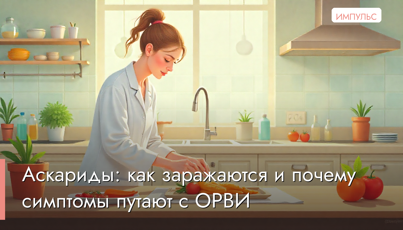 Аскариды: как заражаются и почему симптомы путают с ОРВИ
