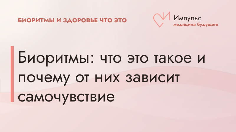 Биоритмы: что это такое и почему от них зависит самочувствие