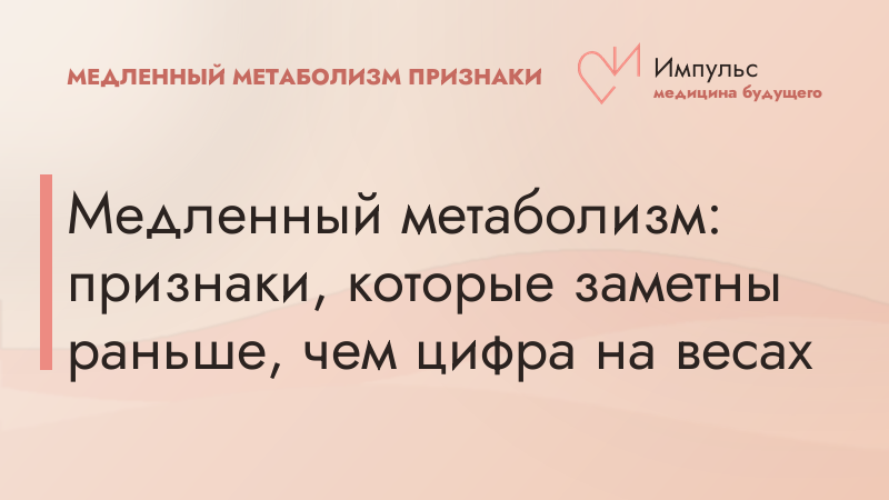 Медленный метаболизм: признаки, которые заметны раньше, чем цифра на весах