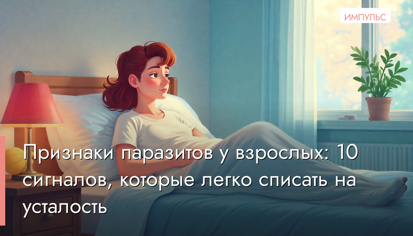 Признаки паразитов у взрослых: 10 сигналов, которые легко списать на усталость
