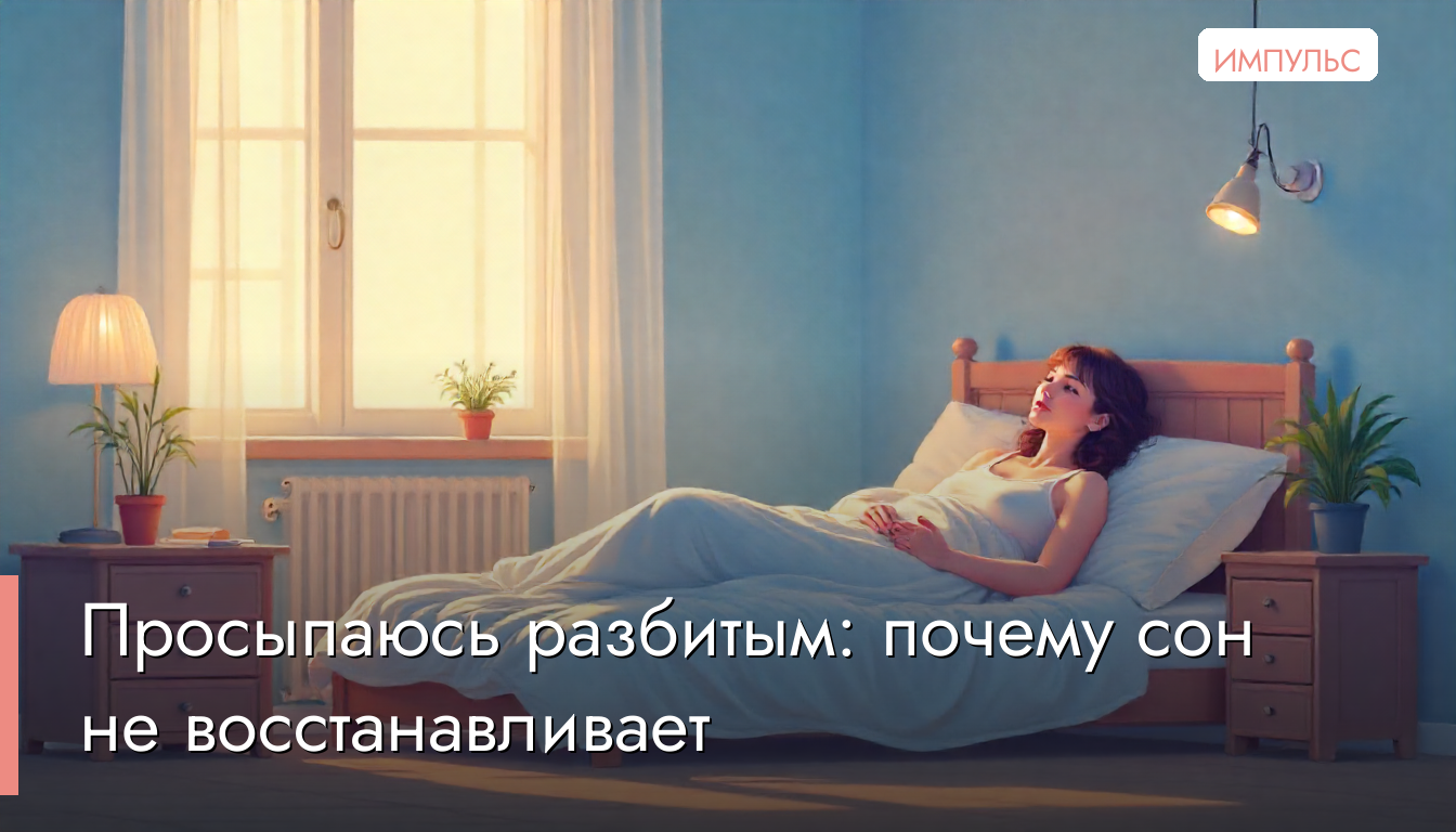 Просыпаюсь разбитым: почему сон не восстанавливает