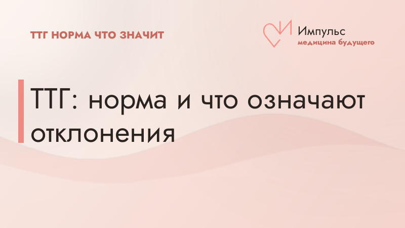 ТТГ: норма и что означают отклонения